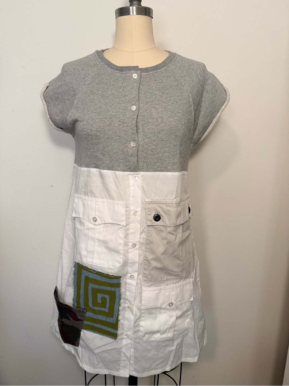 Handmade repurposed short dress